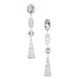 Kendra Scott Nadia Earring (Abalone/Rhodium)